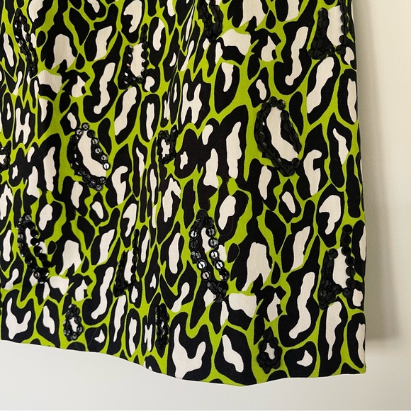NWT Jade Melody Tam Leopard Print Skirt with Sequin Detailing Women's Size 10 - Picture 2 of 11